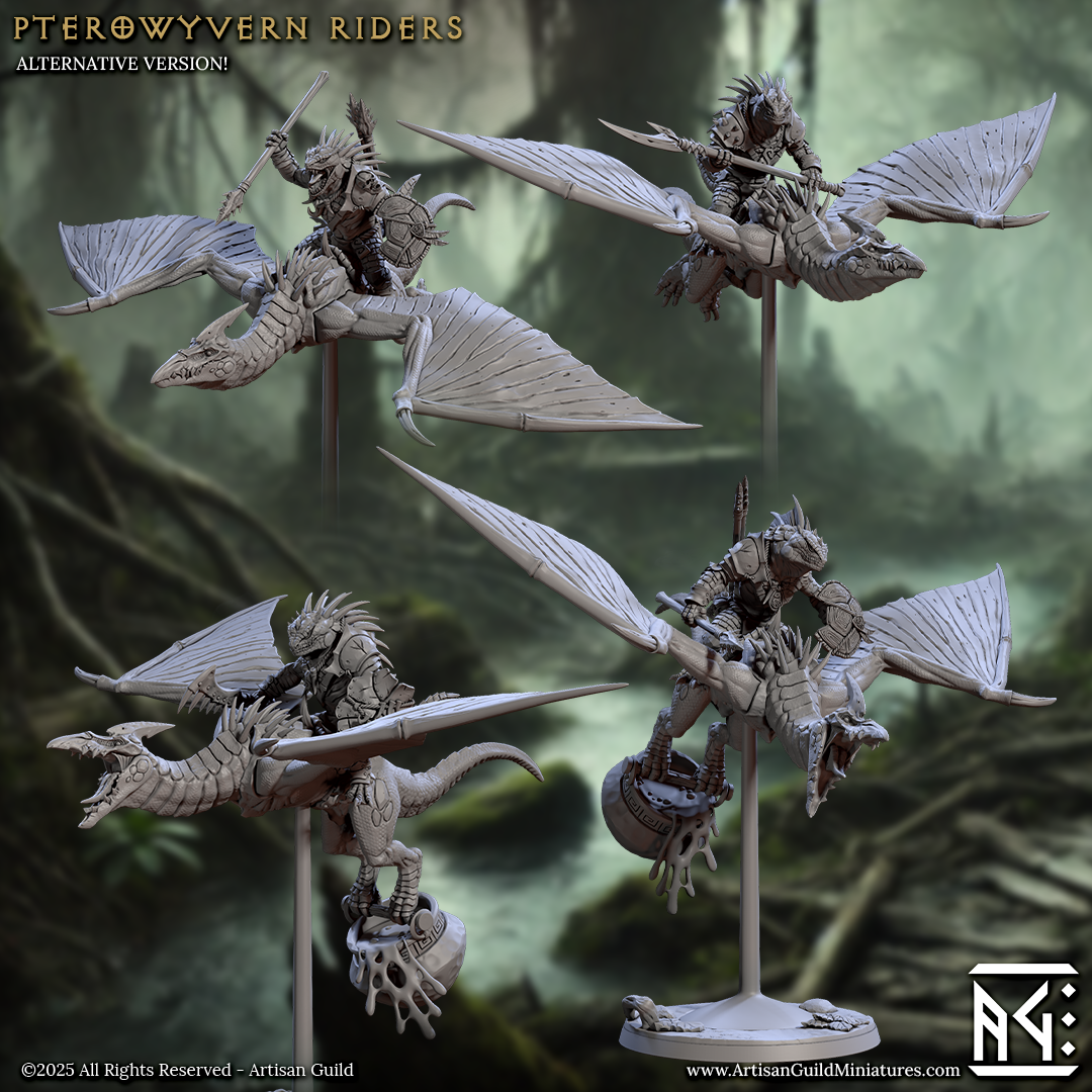 Pterowyvern Riders (4 Models) Kit 1 & Kit 2