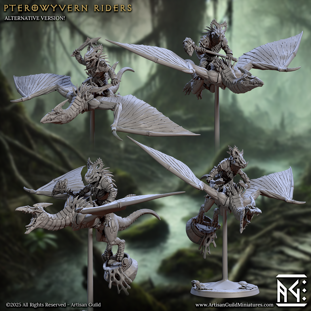 Pterowyvern Riders (4 Models) Kit 1 & Kit 2