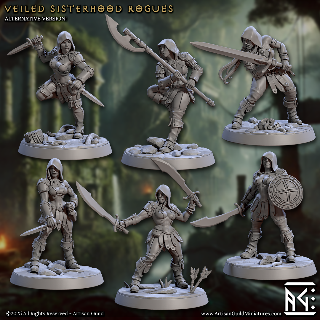 Veiled Sisterhood Rogues (6 Models) Kit 1 & Kit 2