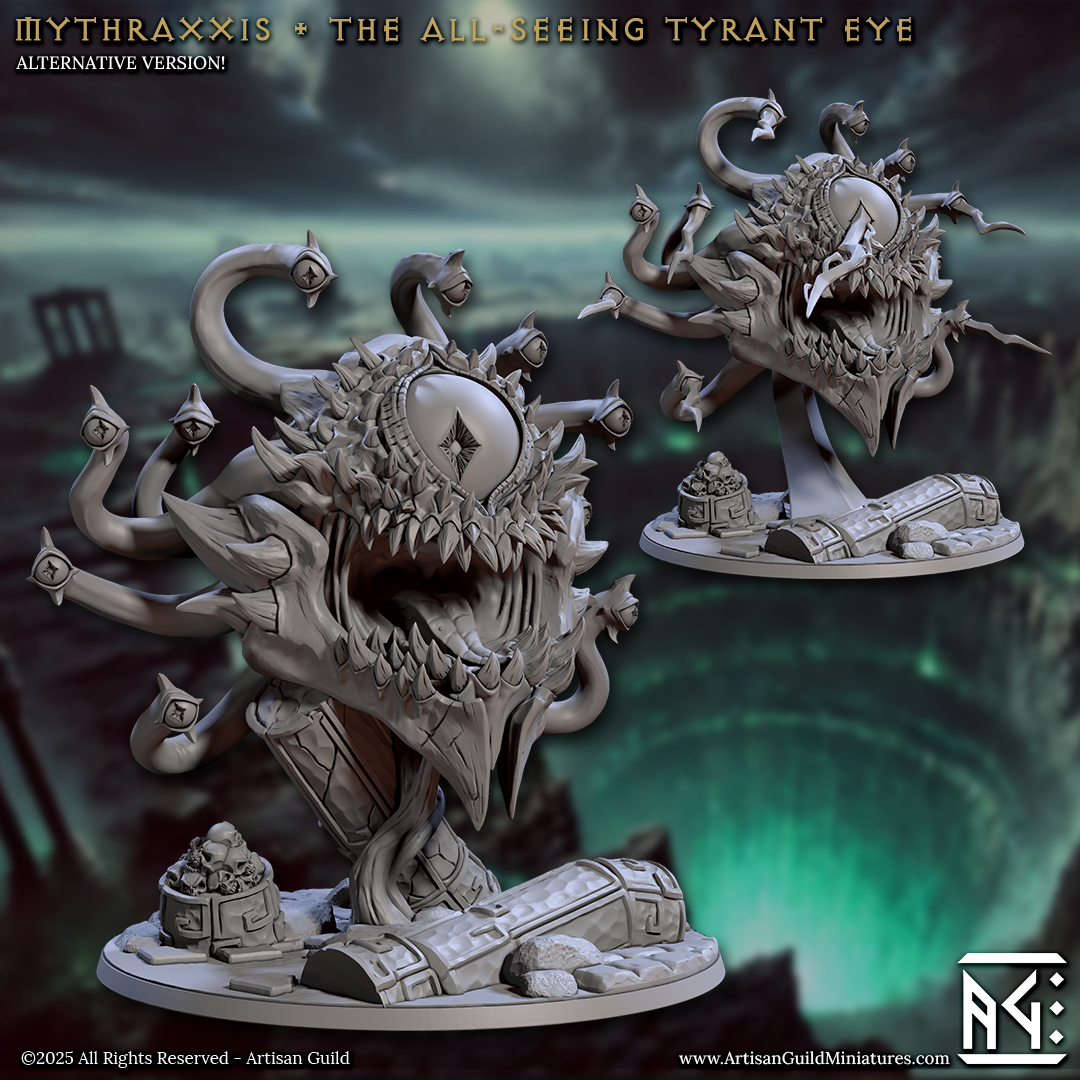 Mythraxxis, the All-Seeing Tyrant Eye (Jewelled and Normal)