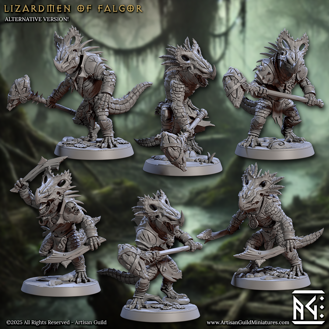 Lizardmen of Falgor (6 Models) Kit 1 & Kit 2