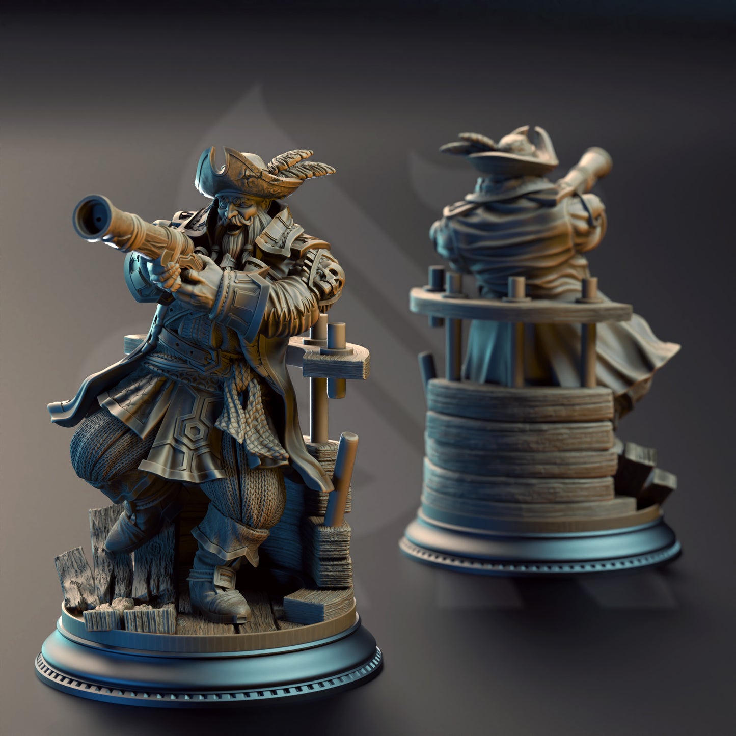 Baradin Blackbeard - Captain of the Gilded Seahorse