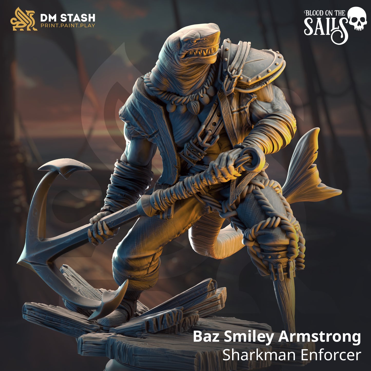 Baz Smiley Armstrong - Sharkman Enforcer - Great White or Hammerhead