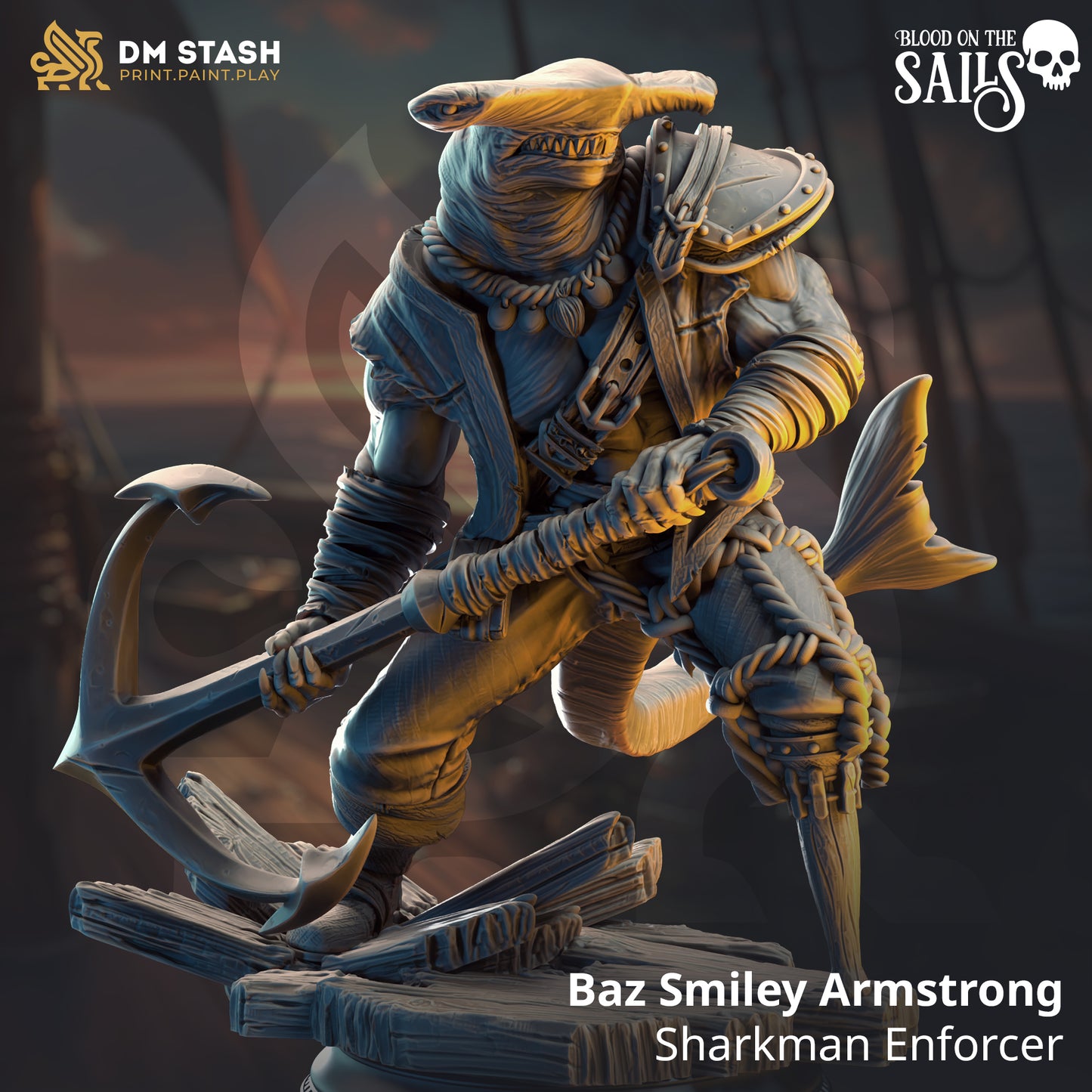 Baz Smiley Armstrong - Sharkman Enforcer - Great White or Hammerhead