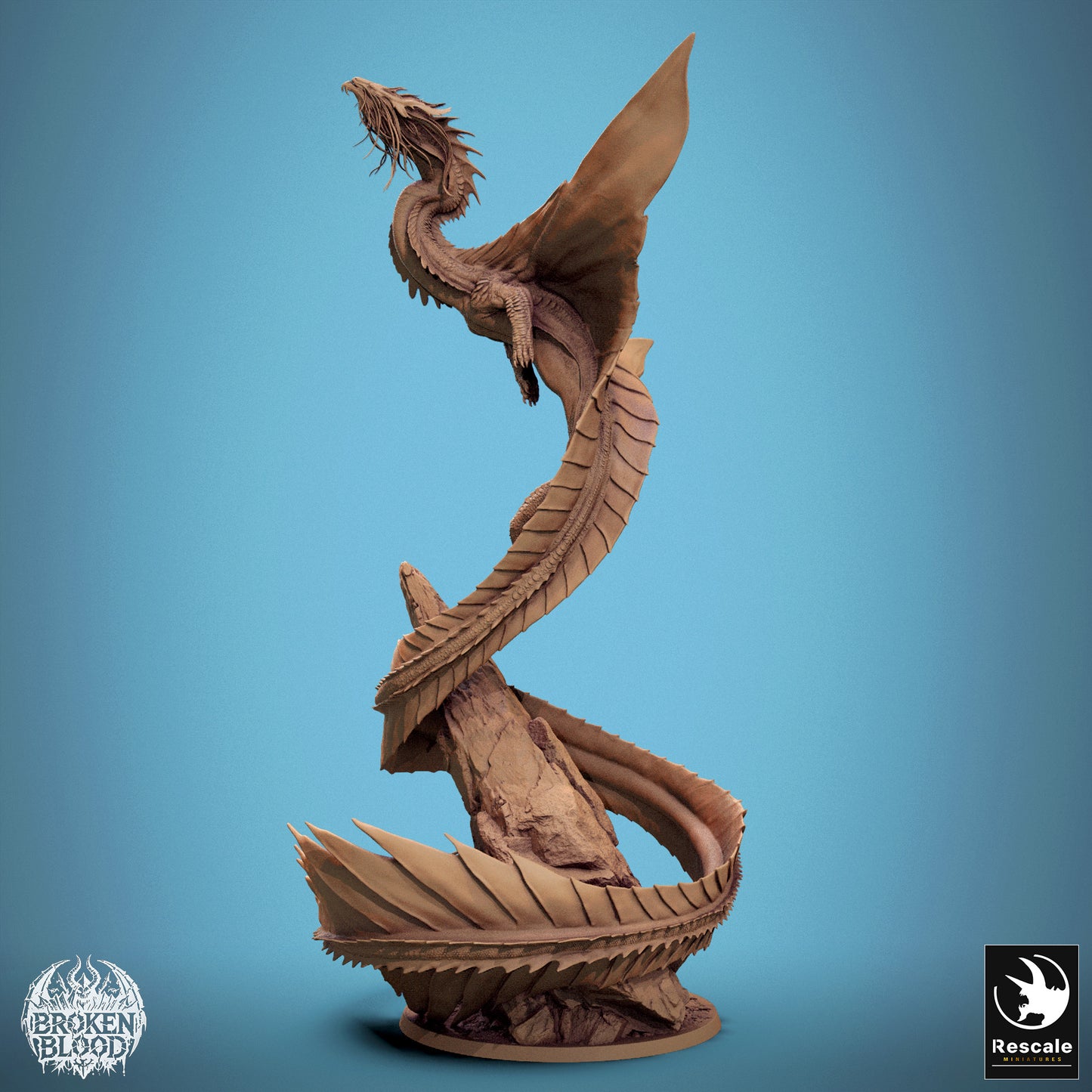 Gold Dragon Flying