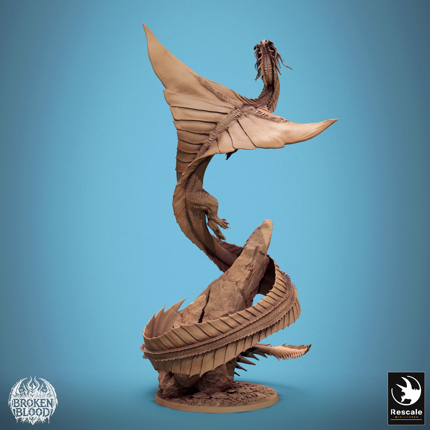 Gold Dragon Flying