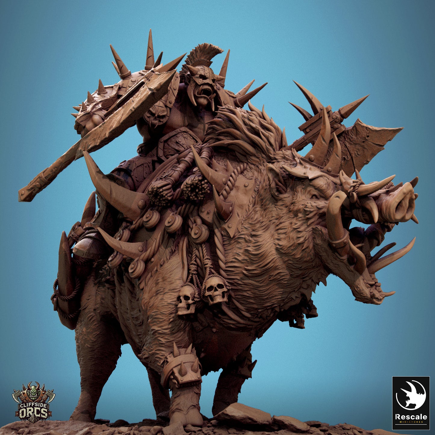 Orc Boar Mounted (8 Models)