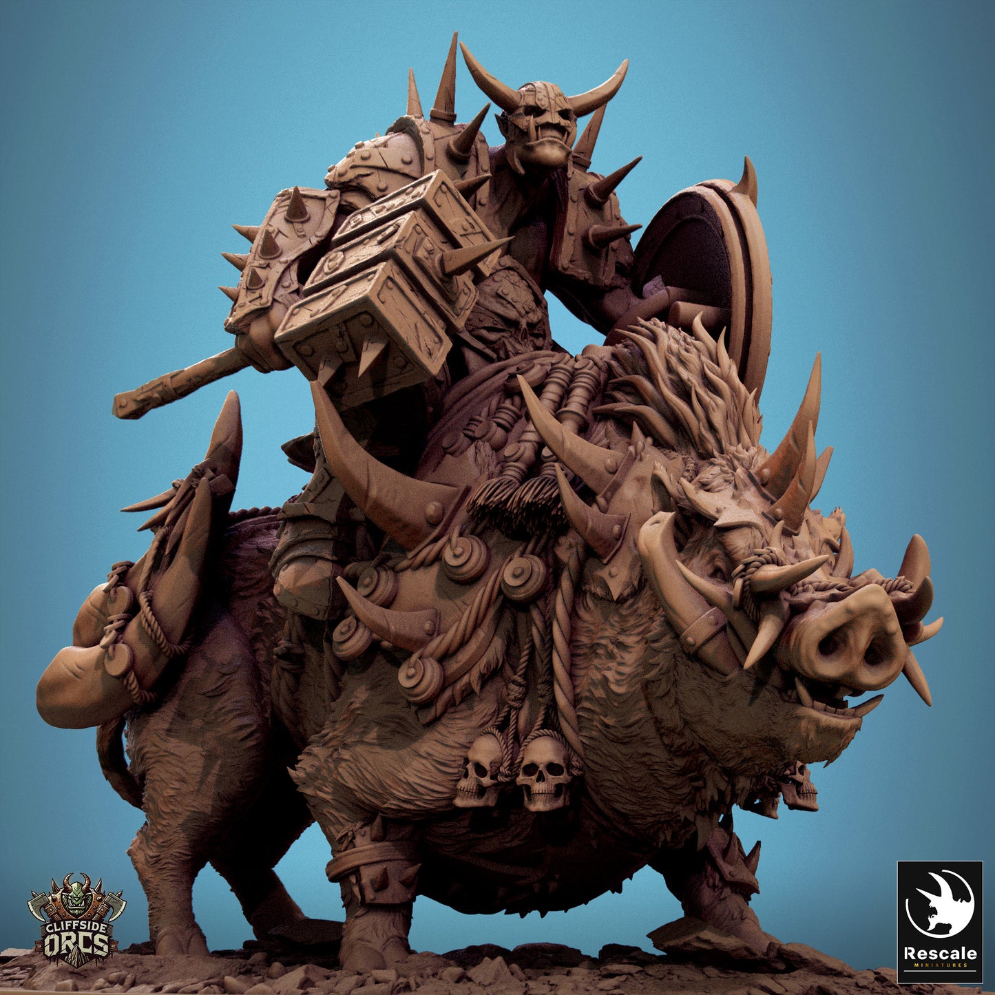 Orc Boar Mounted (8 Models)