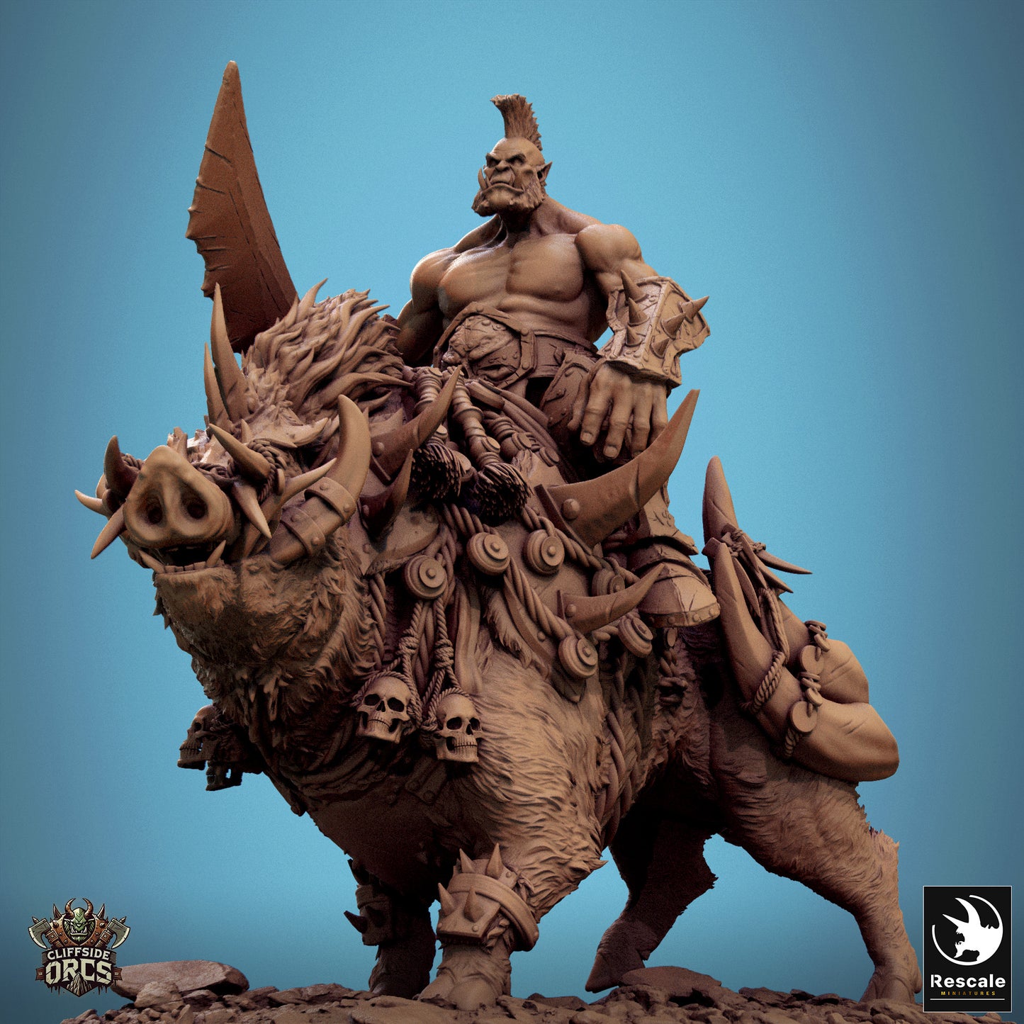 Orc Boar Mounted (8 Models)