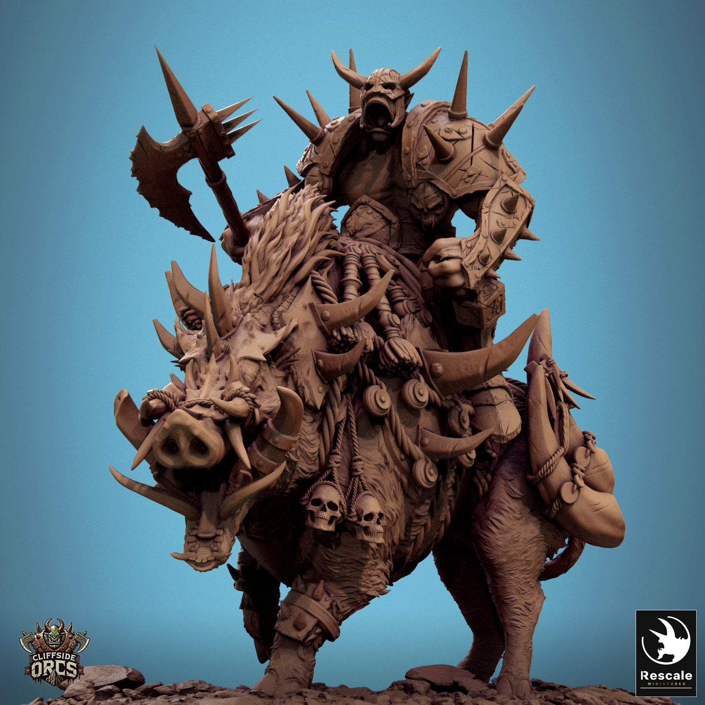 Orc Boar Mounted (8 Models)