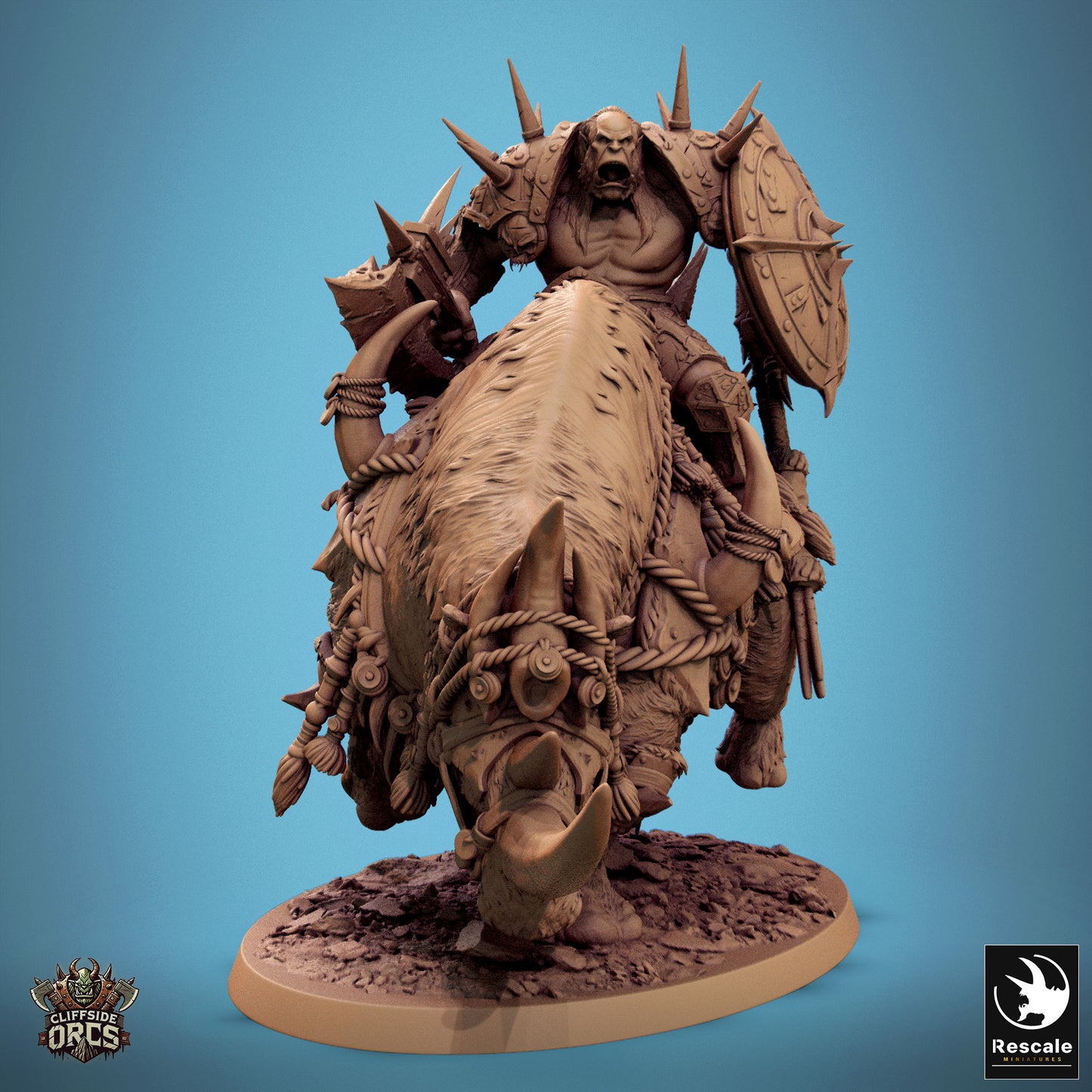 Orc Rhino Mounted (2 Poses)