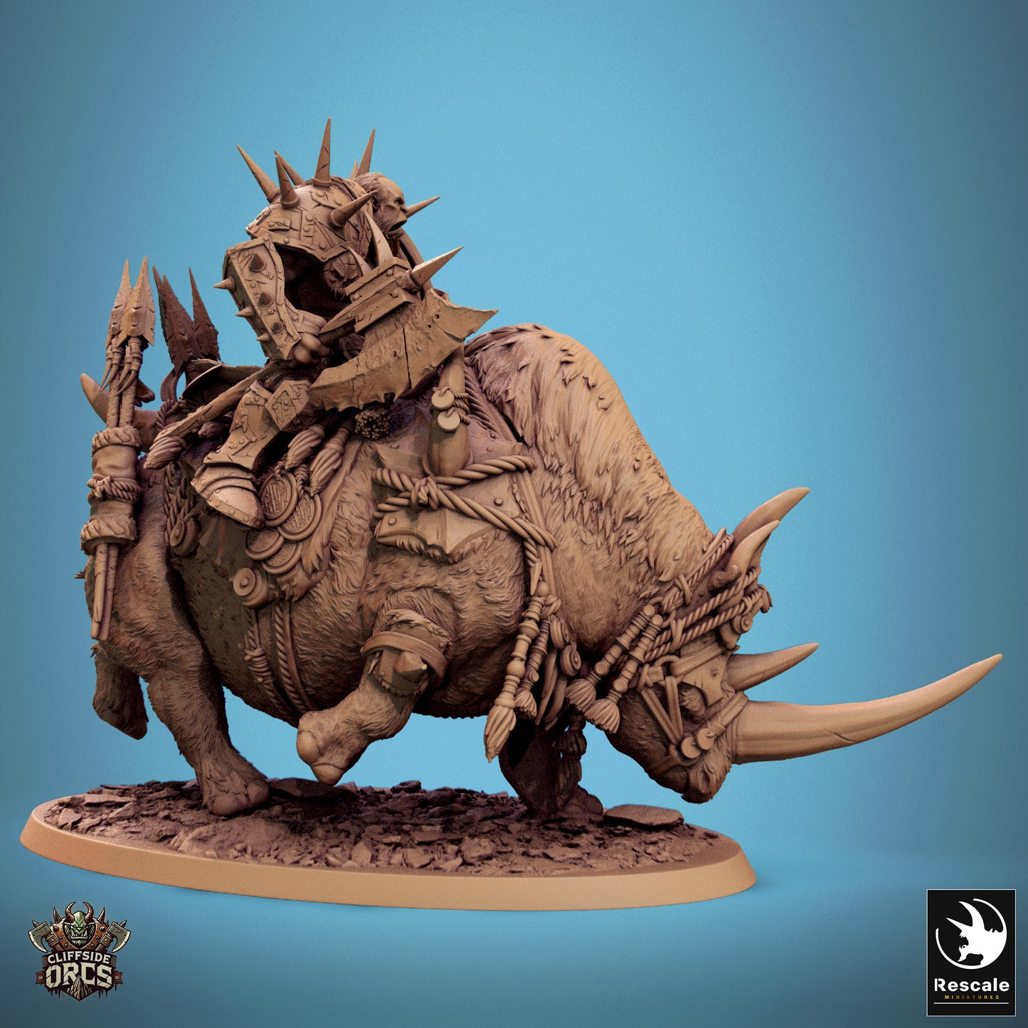 Orc Rhino Mounted (2 Poses)