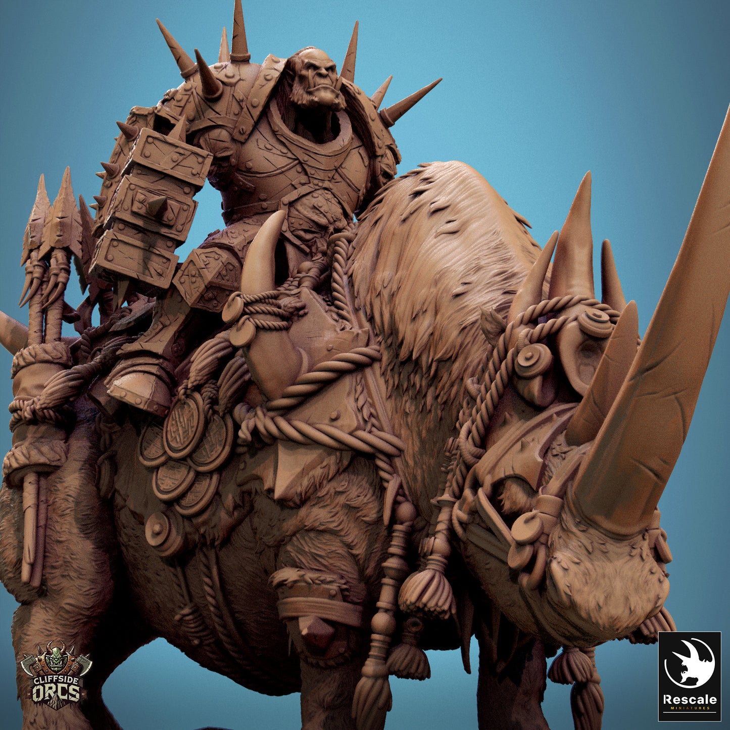 Orc Rhino Mounted (2 Poses)