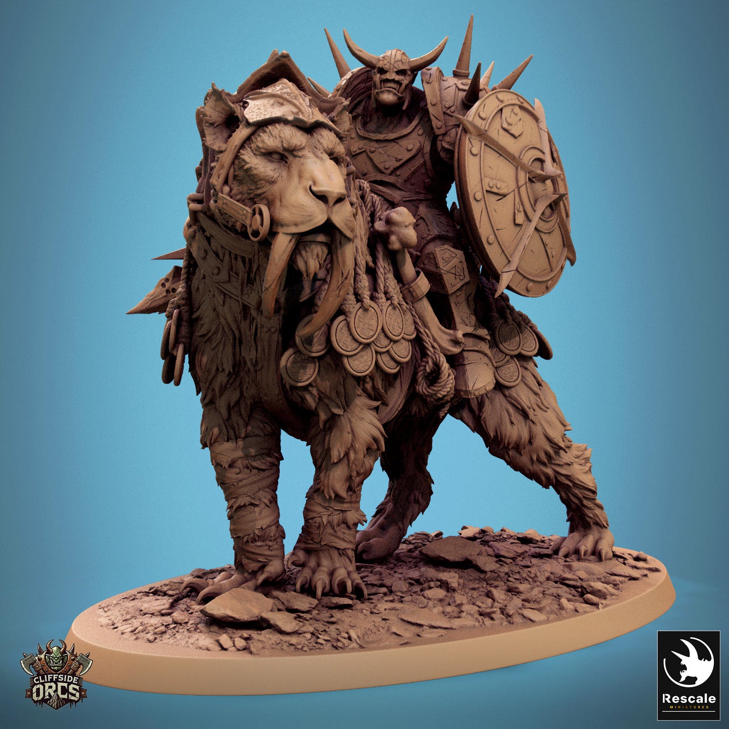Orc Sabertooth Mounted (4 Models)