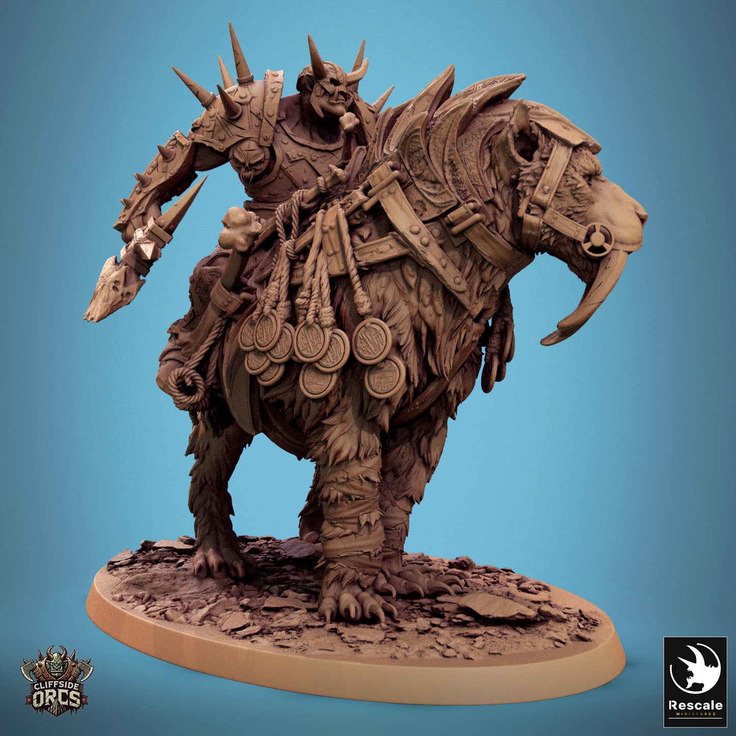 Orc Sabertooth Mounted (4 Models)