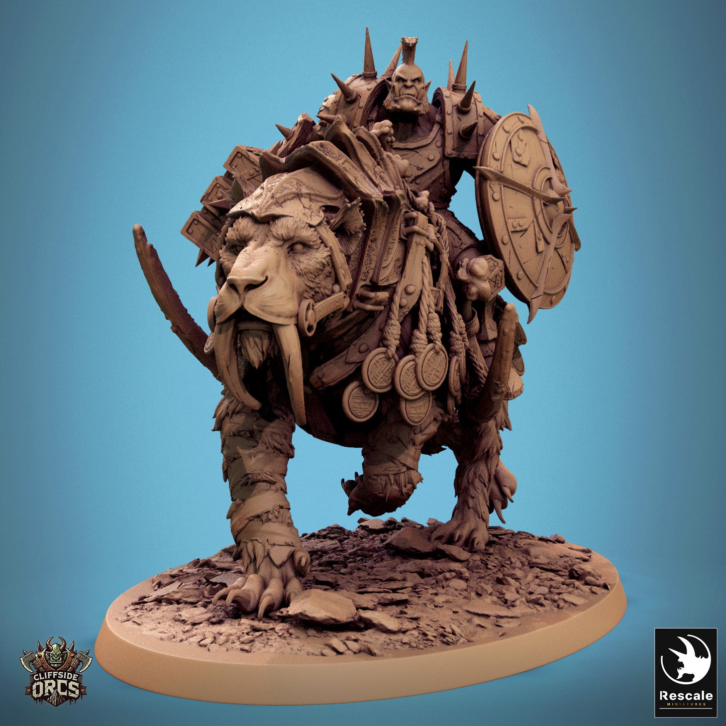 Orc Sabertooth Mounted (4 Models)