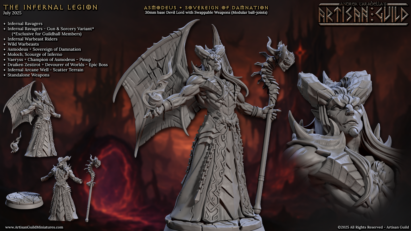 Asmodeus, Sovereign of Damnation (Wings & no Wings)