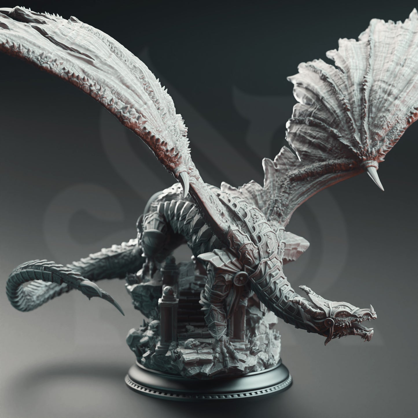 Kuriazor the Dark Scaled - Dragon of the Depths