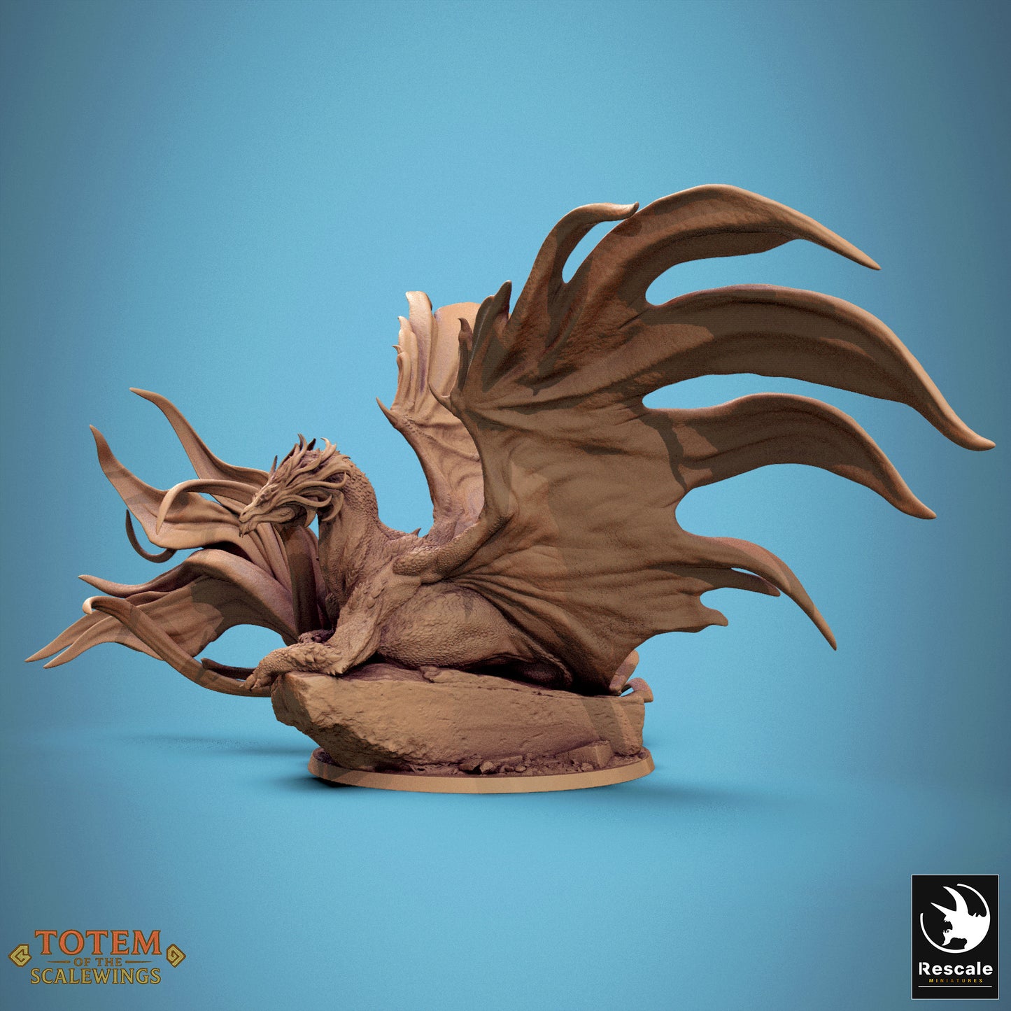 Metallic Brass Dragon (2 Poses)