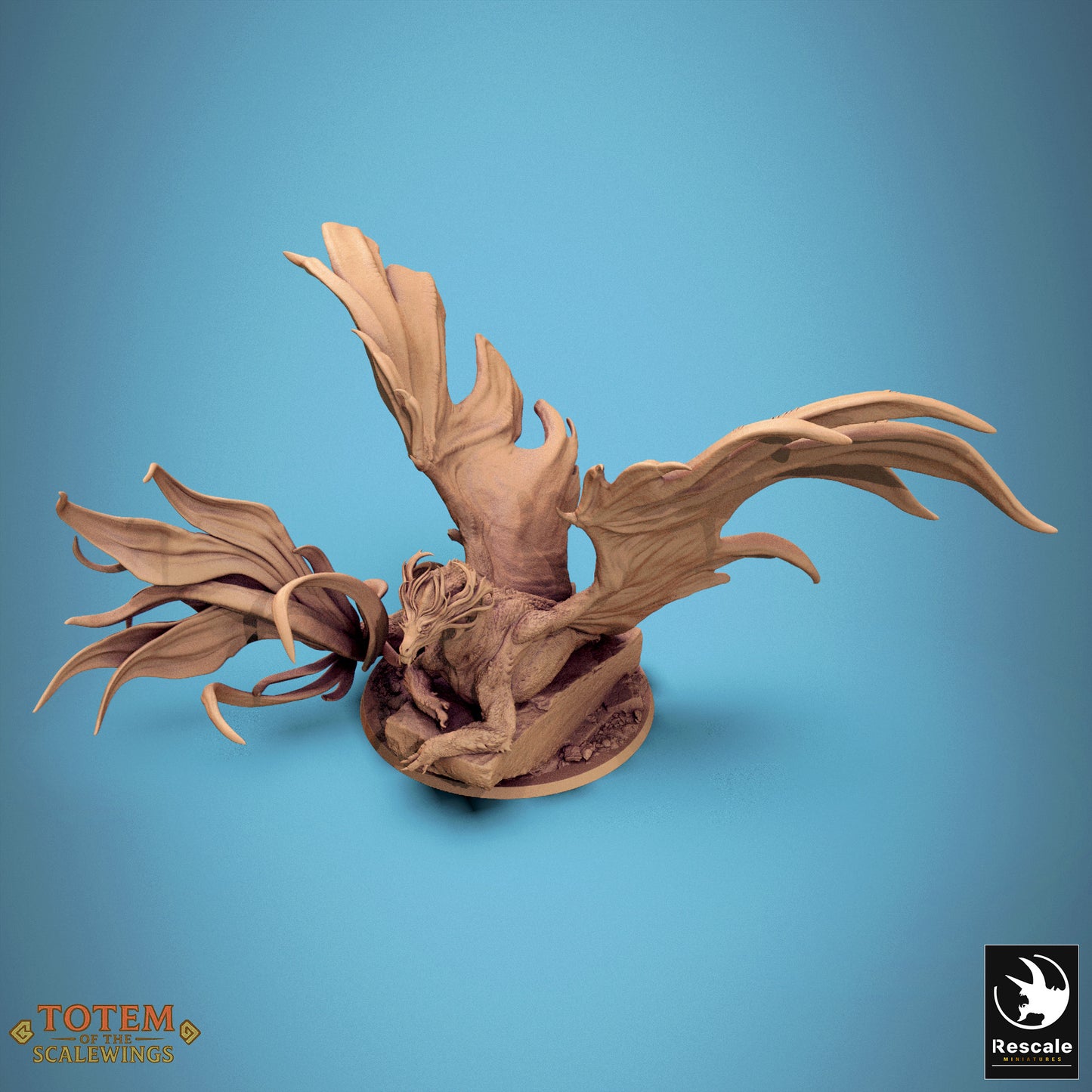Metallic Brass Dragon (2 Poses)