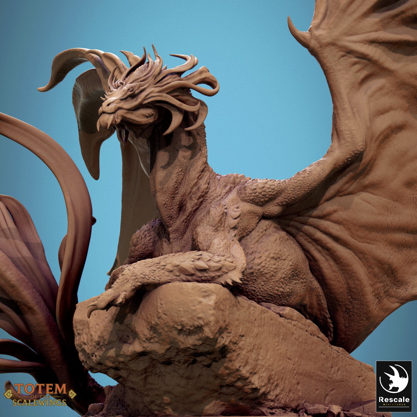 Metallic Brass Dragon (2 Poses)