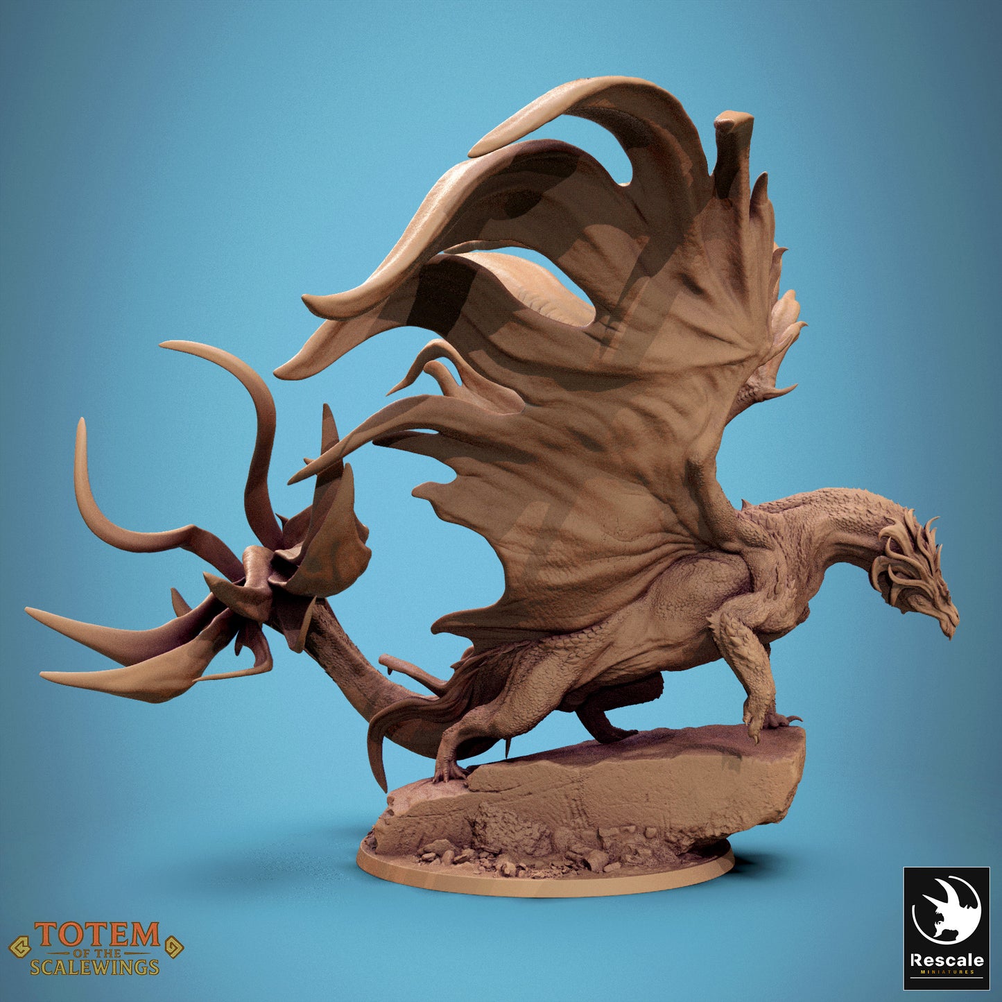 Metallic Brass Dragon (2 Poses)