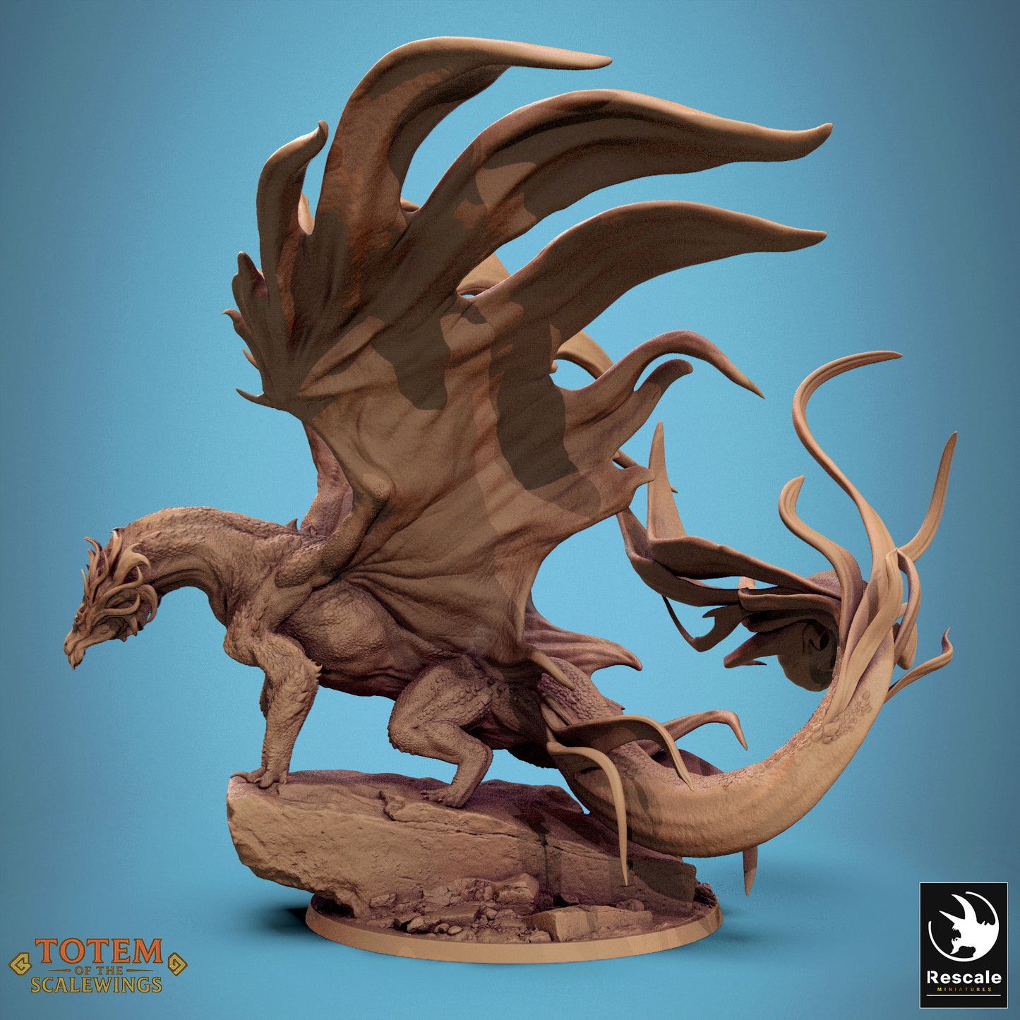Metallic Brass Dragon (2 Poses)