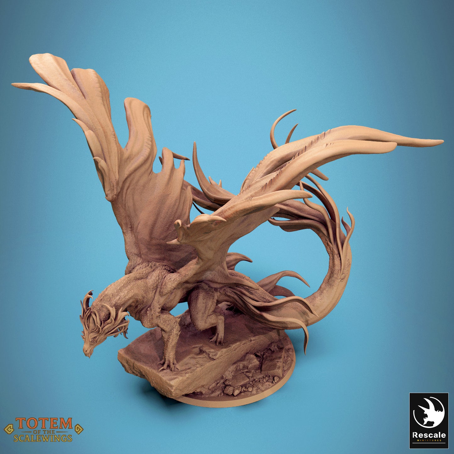 Metallic Brass Dragon (2 Poses)