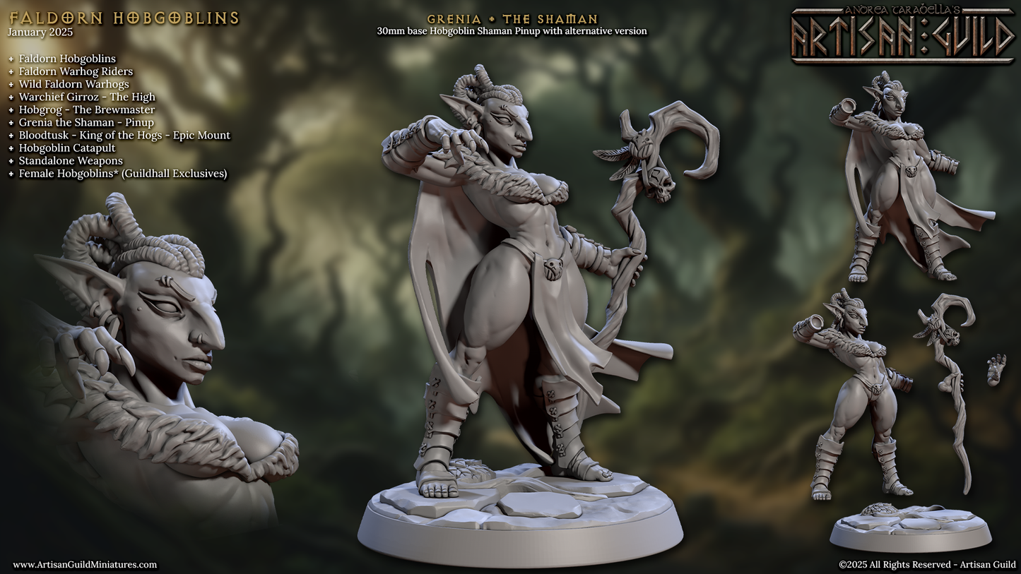 Grenia the Shaman (Fantasy Pinup)