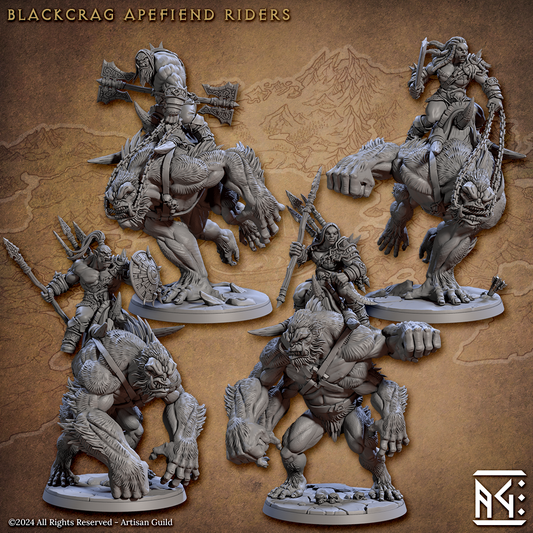 Blackcrag Apefiend Rider (4 Models) Kit I, Kit II & Wild