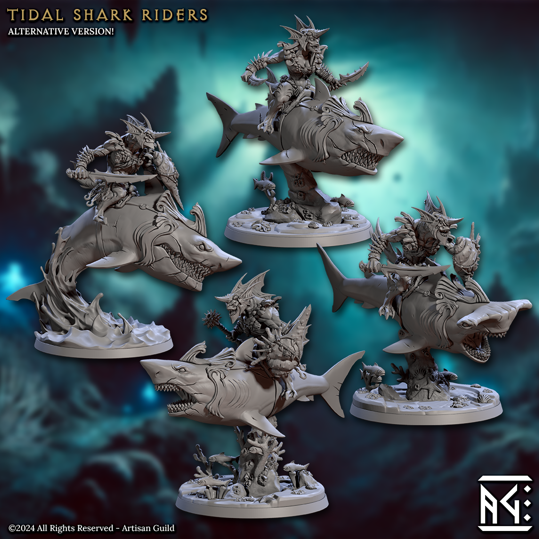 Tidal Shark Riders (4 Models) : Kit I or Kit II