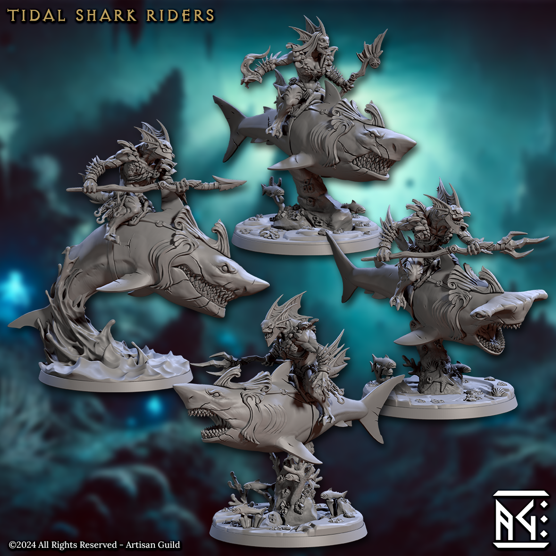 Tidal Shark Riders (4 Models) : Kit I or Kit II