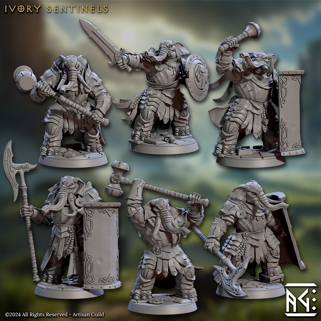 Ivory Sentinels (6 Models): Kit I & Kit II