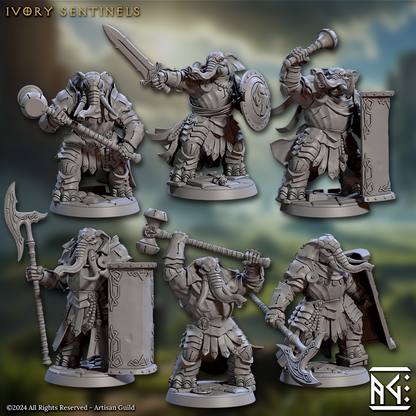 Elephorim Ivory Sentinels Complete Set