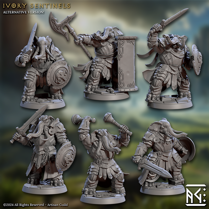 Elephorim Ivory Sentinels Complete Set