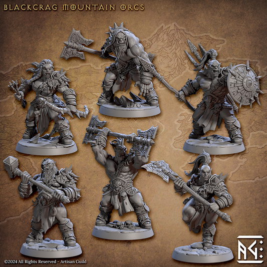 Blackcrag Mountain Orc (6 Models): Kit I & Kit II