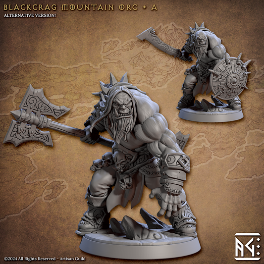 Blackcrag Mountain Orc A to F- Double Kits