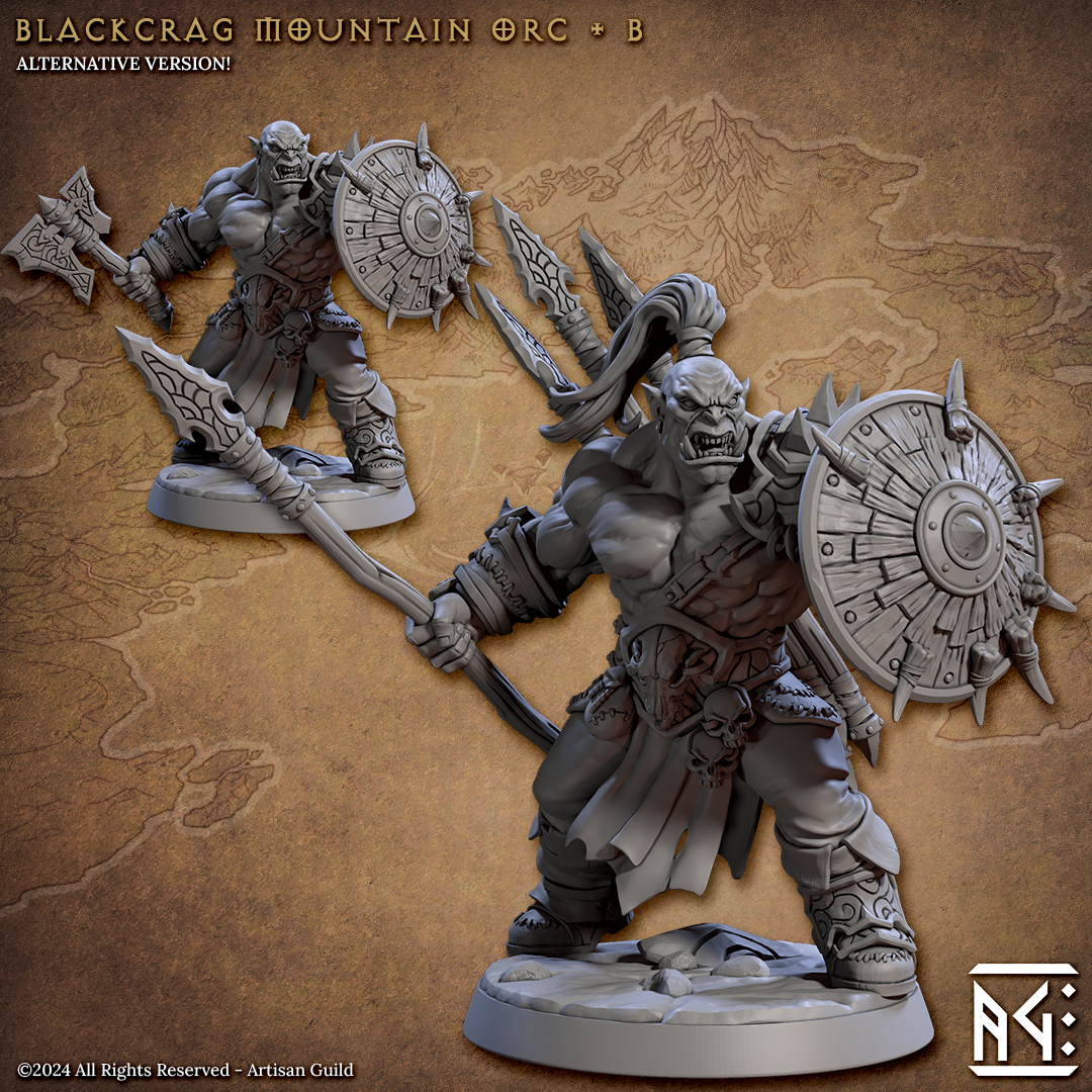 Blackcrag Mountain Orc A to F- Double Kits