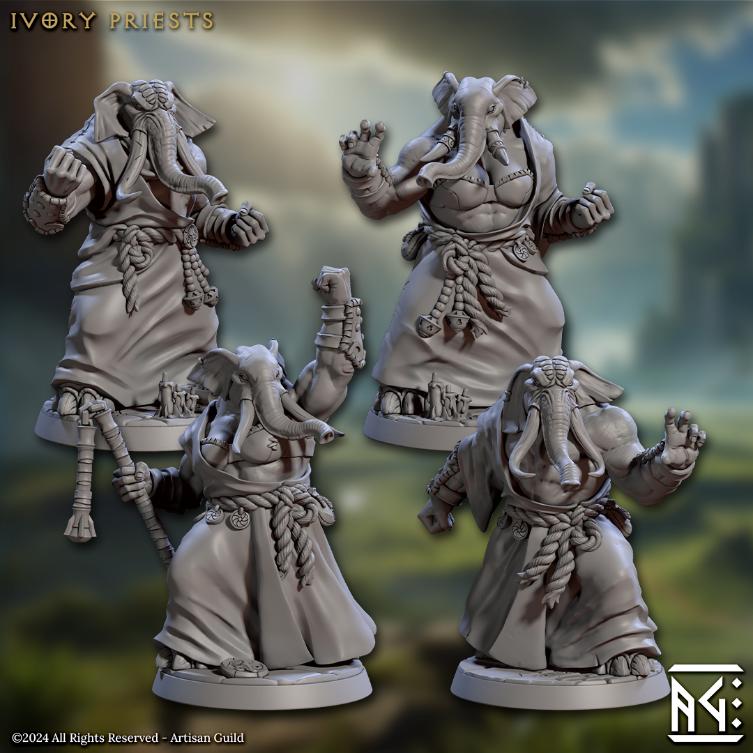 Ivory Priests (4 Models): Kit I or II