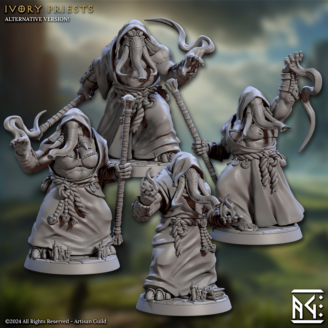 Ivory Priests (4 Models): Kit I or II