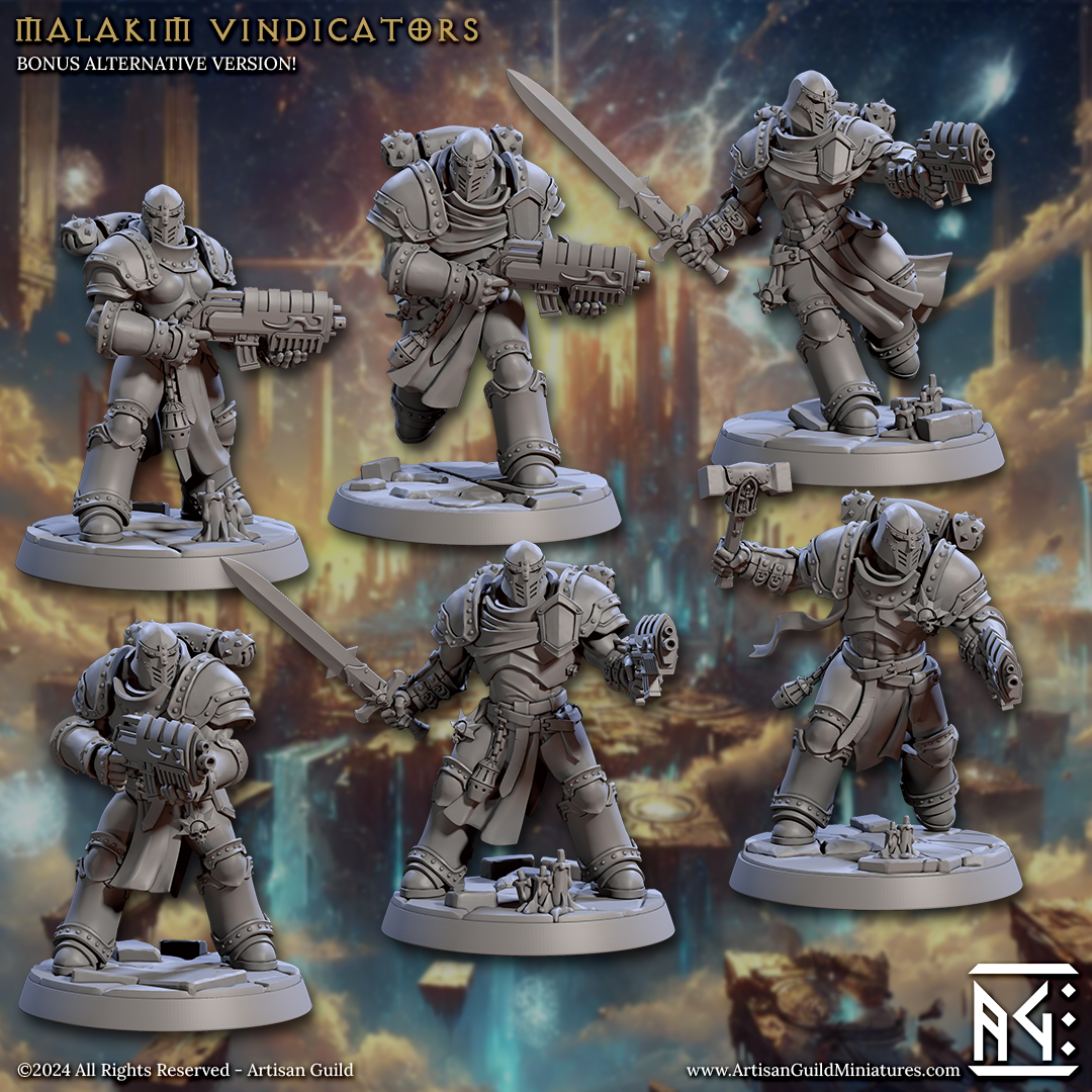 Malakim Vindicators (6 Models) Kit I,  Kit II & Kit III