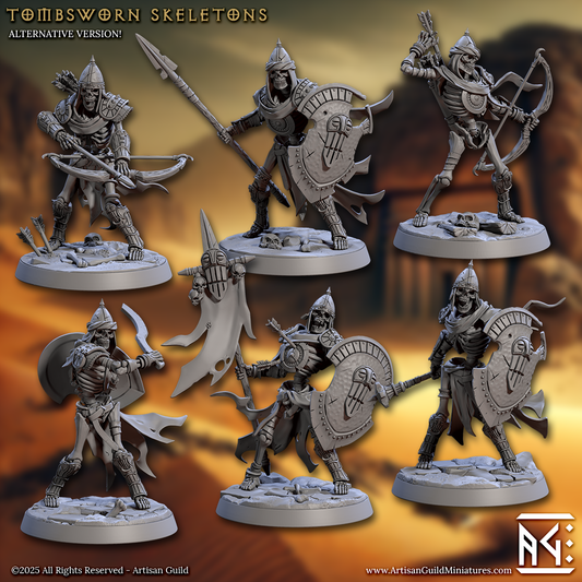 Tombsworn Skeletons (6 Models) Kit 1 & Kit 2