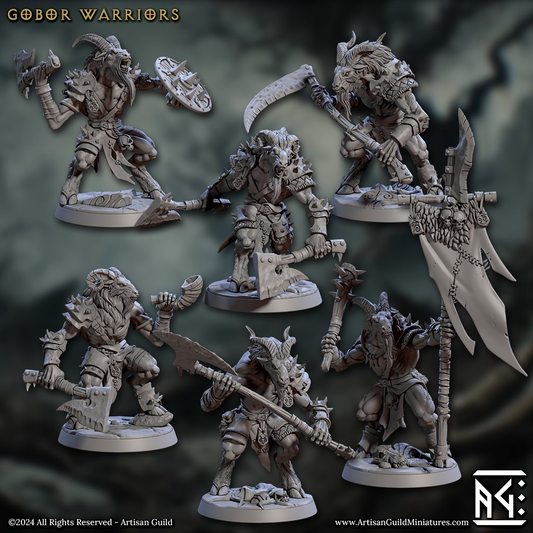 Gobor Warrior (6 Modles): Unit kit 1 or 2