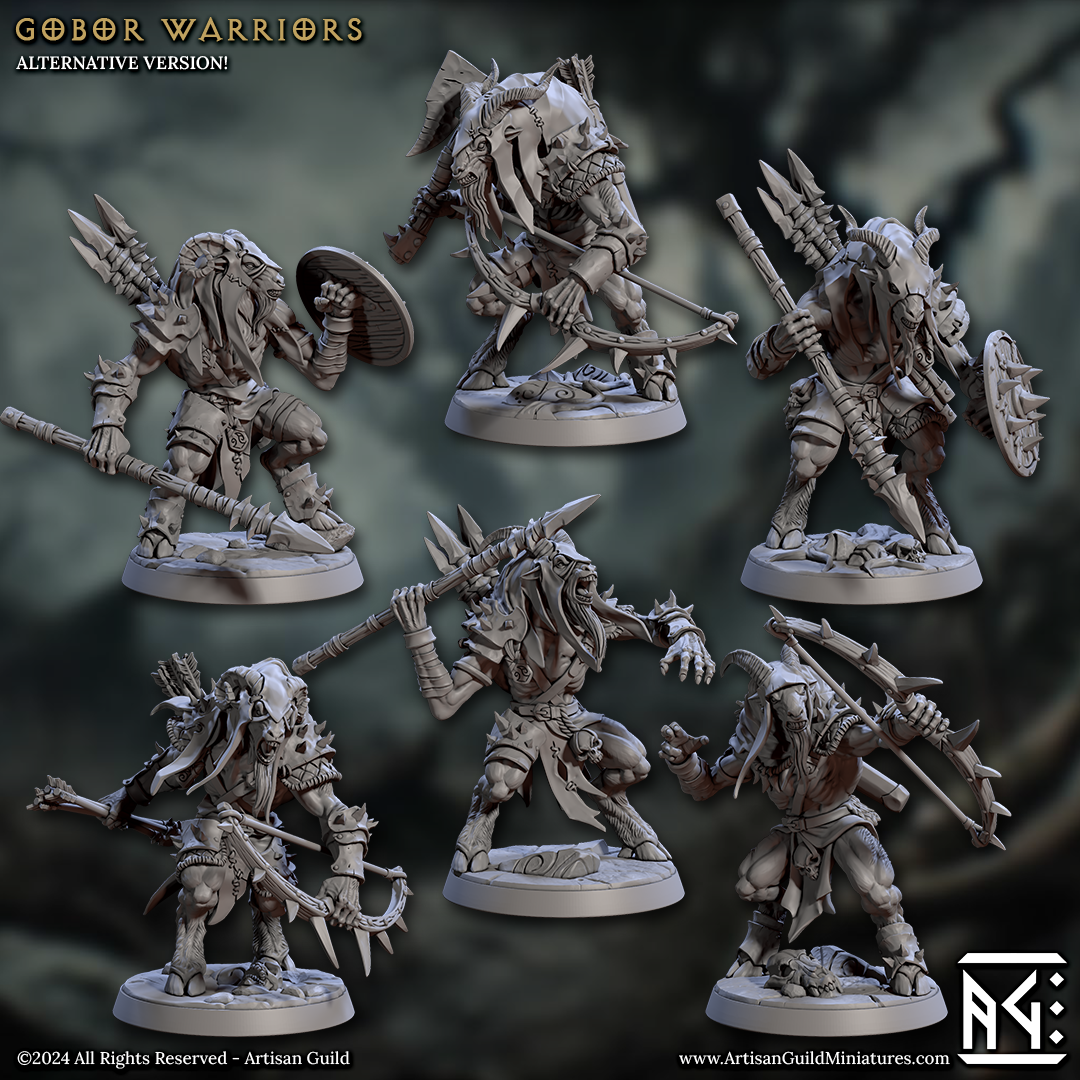 Gobor Warrior (6 Modles): Unit kit 1 or 2