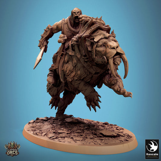 Orc Sabertooth Mounted (4 Models)