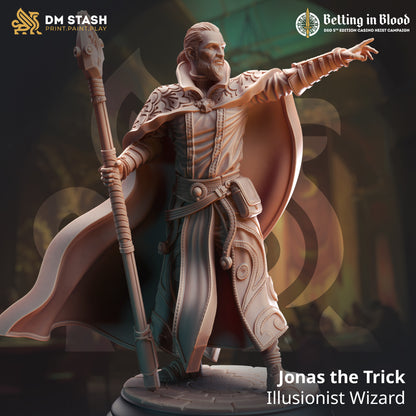 Human Illusionist Wizard - Jonas the Trick