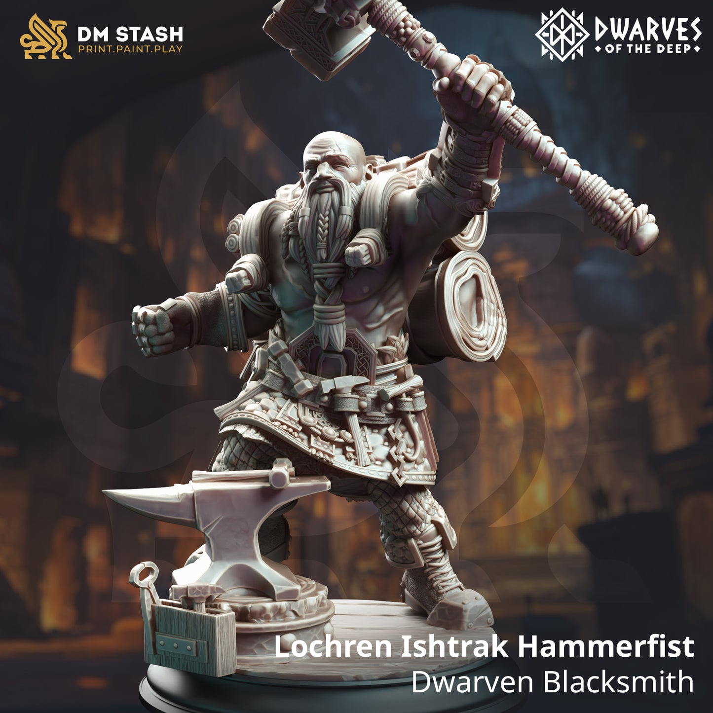 Dwarven Battle Blacksmith - Lochren Ishtrak Hammerfist