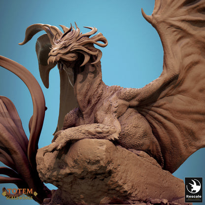 Metallic Brass Dragon (2 Poses)