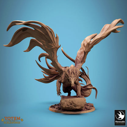 Metallic Brass Dragon (2 Poses)