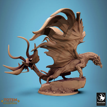 Metallic Brass Dragon (2 Poses)
